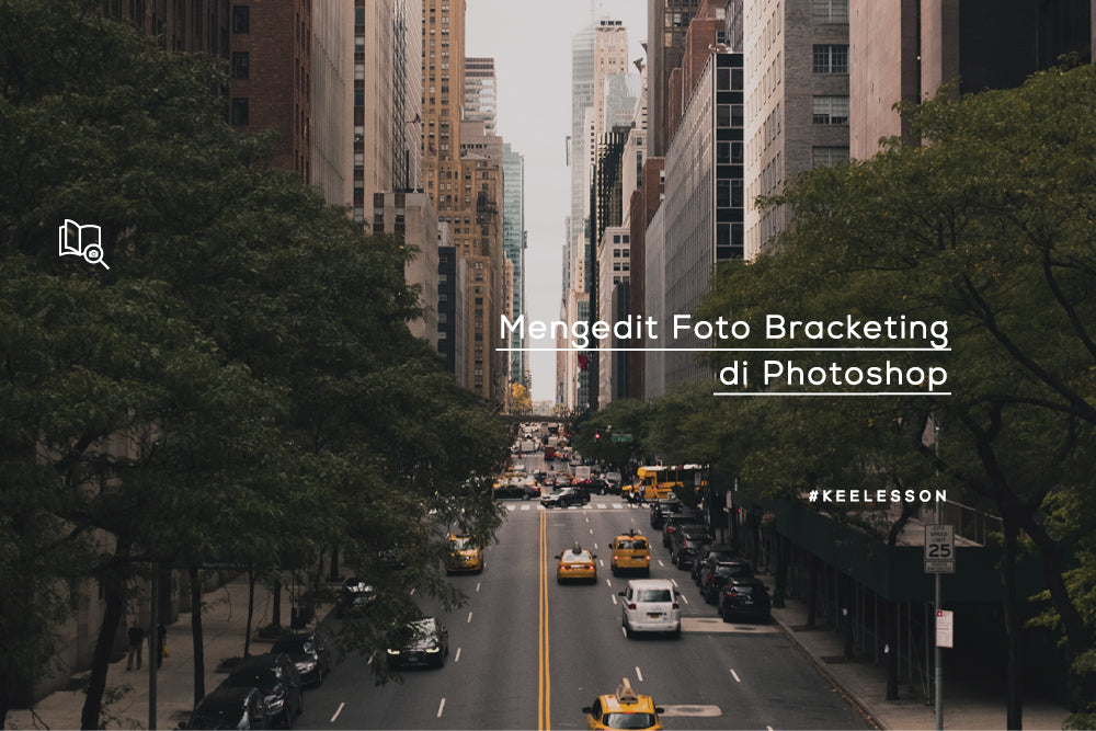 Mengedit foto bracketing di Photoshop